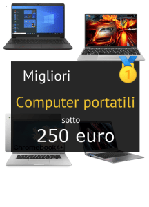 Migliori computer portatili sotto 250 €