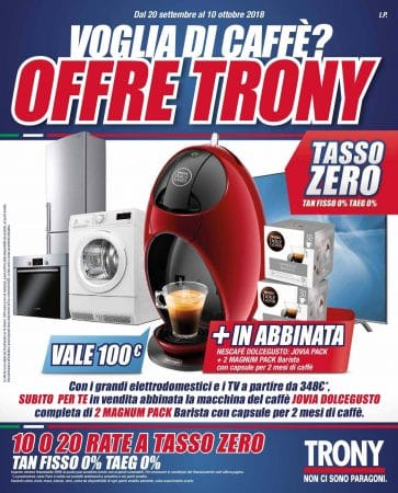 ≡ Macchina caffè dolce gusto Trony → Prezzi volantino e offerte 2024