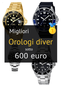 Migliori orologi diver sotto 600 €