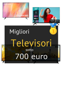 Migliori televisori sotto 700 €