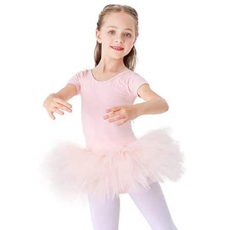 ZNYUNE Ragazze Ginnastica Leotards Balletto Body Costumi di Danza per Bambini da 3 a 14 Anni 